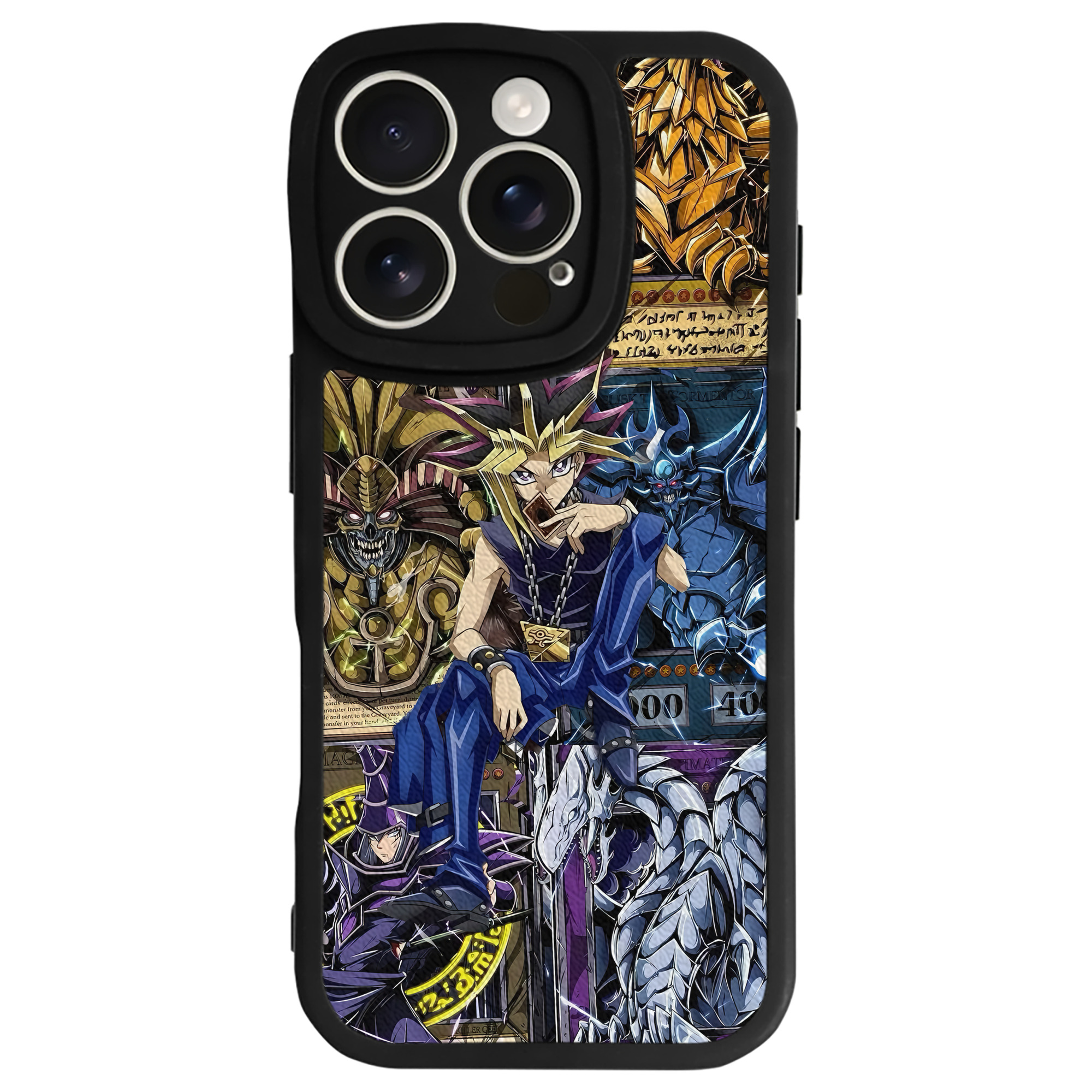 （画像用） 遊☆戯☆王 Yu-Gi-Oh! 【iPhone 16シリーズ対応】シリコンスマホケース（レザー調） 材質：シリコン